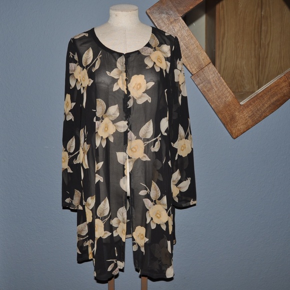 Haut Vintage En Soie/acétate Dana Buchman - Taille 12 US - Imprimé Animalier - Années 80